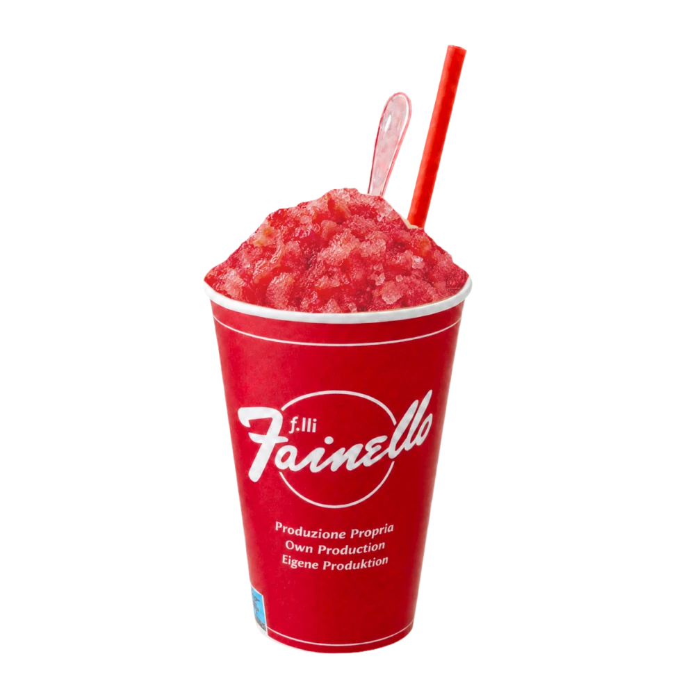 Granita Fragola nel bicchiere Fainello