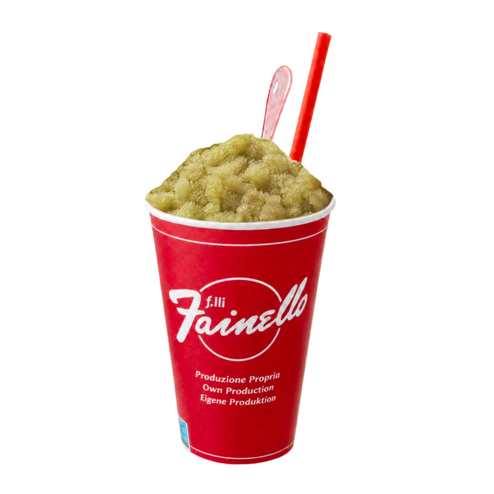 Granita Pistacchio di Bronte DOP nel bicchiere Fainello